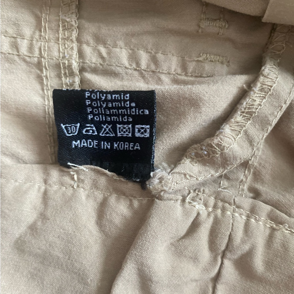 VINTAGE Y2K Khaki Embroidered Low Rise Cargo Pants - Picture 4 of 9